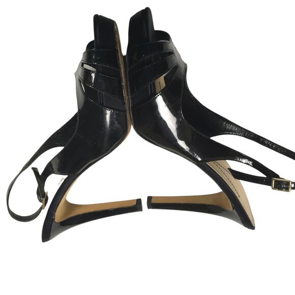 Kate Spade Heels Slingback Black Open Toe Stiletto Women's 9 High Heel Shoe - Picture 7 of 15